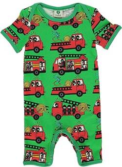 Småfolk Baby Boys Summer Body Suit with.Firetrucks Infant and Toddler Costumes, Green, 74 von Småfolk