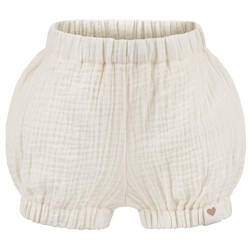 Baby Kinder Musselin Shorts Kurze Hose Uni Pumphose Sommerhose, Größe: 74/80, Farbe: Creme von Smarilla