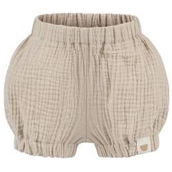 Baby Kinder Musselin Shorts Kurze Hose Uni Pumphose Sommerhose, Größe: 86/92, Farbe: Beige von Smarilla