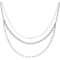 Smart Jewel Collier zweireihig, Silber 925 von Smart Jewel