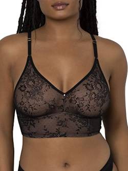 Smart & Sexy Damen Bralette BH, Schwarzer Farbton (Glatte Spitze), X-Large von Smart & Sexy