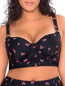 Smart & Sexy Damen Vollbrustes, stützendes Oberteil mit Bügel Bikini, Sweet Cherry, 90DDD von Smart & Sexy