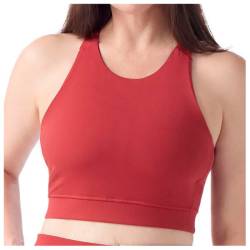 Smartwool - Women's Active Crop Bra - Sport-BH Gr XL rot von SmartWool