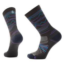 Smartwool Herren Hike Light Cushion Merino Wool Mountain Range Pattern Crew Socken, Kastanie, Größe L von Smartwool