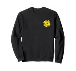 Happy Face Sun Minimalist Smile Sunshine Taschenlogo im Retro-Look Sweatshirt von Smile Face Sunshine Happy Sun Cute Smiling Shirt