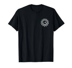 Niedliches Happy Face Winking Sun Minimalist Sunshine Pocket Logo T-Shirt von Smile Face Sunshine Happy Sun Cute Smiling Shirt