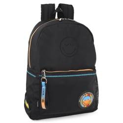 Smiley World - Backpack - Rucksack. Rucksäcke für Schule, Arbeit & Freizeit - Rucksack Wasserdicht. Entdecken Sie unsere vielfältige Auswahl an Wasserdichten Daypacks. Rucksäcke, Schwarz von Smiley World