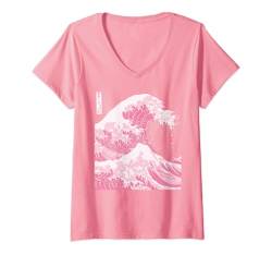 Damen Toller Wave-Remix T-Shirt mit V-Ausschnitt von Smooth HQ