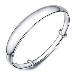 Armband Armreif Armreifen Verstellbares Sterlingsilber Armband Für Frauen Sterling Silber Armband Für Frauen Handpoliert Verstellbar Manschette Armband Damen Silberschmuck Geburtstagsgeschenke Für von SnamicE