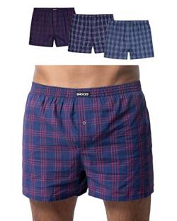 Snocks American Boxershorts Herren 3er-Pack aus Baumwolle - Gr. S-4XL - Weite Passform und lockerer Fit von Snocks