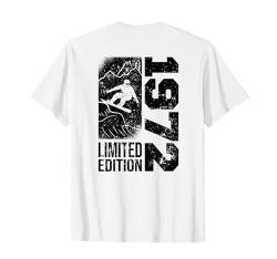 Snowboarder Jahrgang 1972 Geburtstags Snowboarding Snowboard T-Shirt von Snowboard Zubehör Geschenke Shirts