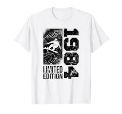 Snowboarder Jahrgang 1984 Geburtstags Snowboarding Snowboard T-Shirt von Snowboard Zubehör Geschenke Shirts