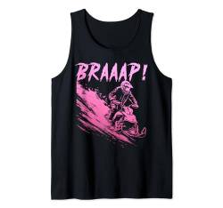 Snowmobile Braap Braaap! Motorschlitten Schneemobilfahren Tank Top von Snowmobile Apparel Co.