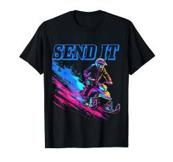 Snowmobile Send It Motorschlitten Schneemobilfahren T-Shirt von Snowmobile Apparel Co.