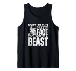 Schneemobil Girl I'm A Beast Lustige Frauen Schneemobilfahren Tank Top von Snowmobile Funny Snowmobiling Motor Sled