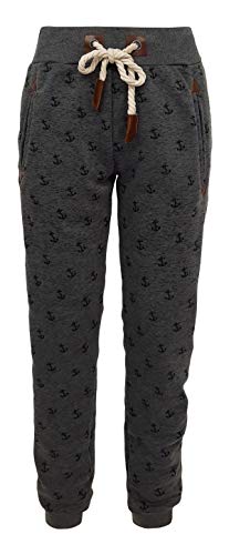 Jogginghose Thermohose Sweatpants Damen Sporthose Haushose Anker gefüttert mit Gummizug (40, Grau) von Sockenhimmel