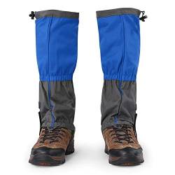 SolUptanisu Outdoor Wasserdicht Gamaschen 1 Paar Schnee Gamaschen Atmungsaktive Bein Gamaschen Anti Staub Schlamm Schnee Legging Gaiter für Männer, Frauen, zum Wandern Klettern Jagd Radfahren(Blau) von SolUptanisu