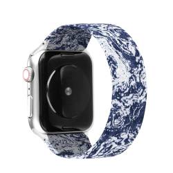 Solace Bands Paladin Loop-Smartwatch-Armband, kompatibel mit allen Apple iWatch-Serien, Sportbekleidung, Smartwatch-Band für Damen und Herren, bequem und langlebig, 38/40/41 mm, Größe M, Sea Swirl von Solace