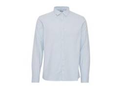 Langarmhemd SOLID "Langarmshirt SDVal", Herren, Gr. XL, blau (sky blau), Obermaterial: 98% Baumwolle CO. 2% Elasthan EL., gestreift, casual, regular fit normal, Langarm, Hemden von !Solid