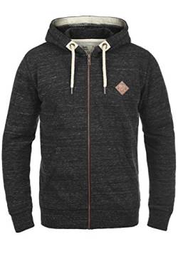 Solid SDCraig Herren Sweatjacke Kapuzenjacke Hoodie mit Kapuze Kordelzug Reißverschluss Kängurutasche Baumwollmischung Regular fit, Größe:M, Farbe:Black (9000) von Solid