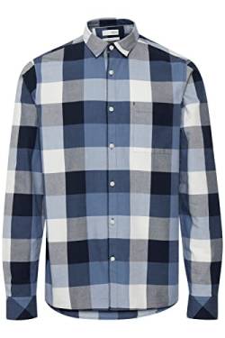 !Solid SDAlexx Buffalo Check Herren Freizeithemd Hemd kariert mit Hemdblusenkragen, Größe:M, Farbe:Insignia Blue (194010) von !Solid