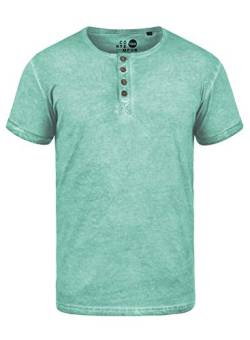 Solid Tihn Herren T-Shirt Kurzarm Shirt Mit Grandad-Ausschnitt Aus 100% Baumwolle, Größe:M, Farbe:Blue Glow (1252) von Solid