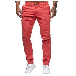 SoonerQuicker Chino Hose Herren Regular Fit Chinohose Männer Elegant Freizeithose Herren Lang Chino Hose Herren Straight Chino Hose Herren Grau Chino Hose Herren Schwarz von SoonerQuicker