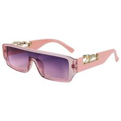 Sonnenbrille Herren Damen Unisex Sonnenbrille Damen Dekorative Brille 16301-Rosa von Sopodbacker