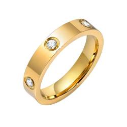 Sopodbacker Rings Ring Ringe Damen Bijouterie Herren Klassischer Ehering 4Mm Verlobung Versprochener Ring Usringsize06 R-679G von Sopodbacker