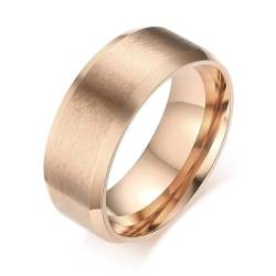 Sopodbacker Rings Ring Ringe Damen Bijouterie Herren Männer Ehering 8Mm In Schwarz Blau Gold Silber Farbe Glatt 12 R-004Rbild von Sopodbacker