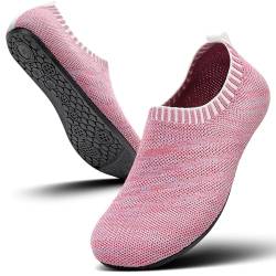 Sosenfer hausschuhe Damen Herren Leichte hüttenschuhe rutschfest Flache pantoffeln home cozy slippers Unisex-FENSE37 von Sosenfer