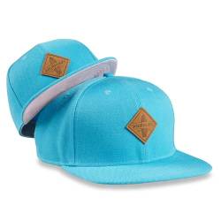 Soulbuddy Cap Herren Cap Kinder – 2er-Set Familien Outfit Set – Vater Sohn Partnerlook – Mama Tochter Partnerlook – Papa Geschenk – Skyblue-Pink – One Size und Kids L von Soulbuddy