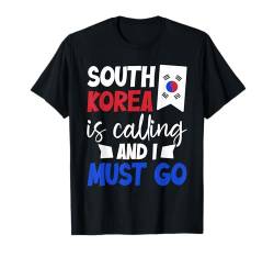 Südkorea-Flagge T-Shirt von South Korean Gifts for Women Men