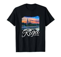 Riga, Lettland T-Shirt von Souvenirladen in Riga, Lettland