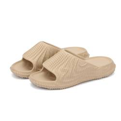 Hausschuhe Damen Herren, Cozislides Original Unisex Wolken Schuhe， Rutschfeste Slippers Weich Badelatschen Slides Sommer Garten Pantoletten Badeschuhe Sandalen, Beige, EU 39 von Sowdus