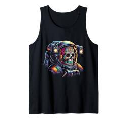 Astronaut Sugar Skull Dia DE Los Muertos Tag der Toten Tank Top von Space Halloween Costume Boys Girls Men Women Tees