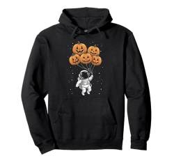 Halloween Astronaut Kürbis Luftballons Kinder Pullover Hoodie von Space Halloween Costume Boys Girls Men Women Tees