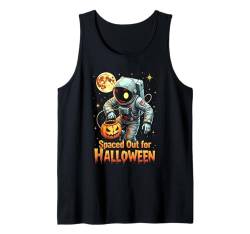 Halloween Astronaut mit Jack O Laterne Kürbis Tank Top von Space Halloween Costume Boys Girls Men Women Tees