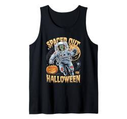 Halloween Zombie Astronaut Jack O Laterne Kürbis Tank Top von Space Halloween Costume Boys Girls Men Women Tees