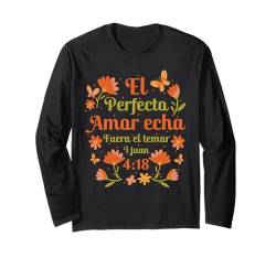 Christlicher spanischer Jesus zweisprachiger Espanol-Bibelvers Glaube Langarmshirt von Spanish Christian Bible Verse Gifts For Women