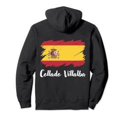 Collado Villalba Spanien, Spanische Flagge, Collado Villalba Pullover Hoodie von Spanish Flag City England Travel Gifts