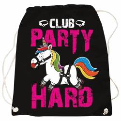 Rucksack Club Party Hard Böses Einhorn von Spaß Kostet