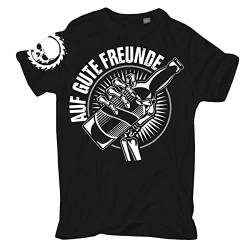 Spaß Kostet Übergrößen Herren Tshirt Auf Gute Freunde bis zum Tod Größe 3XL - 8XL von Spaß Kostet