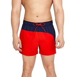 Speedo Herren kurz Redondo Solid Badehose, Block High Risk Red, X-Large von Speedo