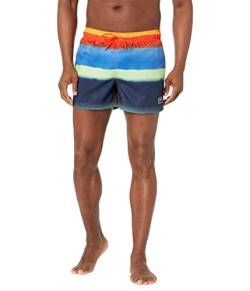 Speedo Herren kurz Redondo gestreift Badehose, Storm Spicy Orange, Large von Speedo