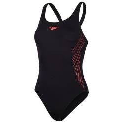 Speedo - Women's Placement Muscleback - Badeanzug Gr 40 schwarz von Speedo