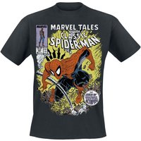 Spider-Man - Marvel T-Shirt - Comic Battle - S bis 5XL - für Männer - Größe L - schwarz  - Lizenzierter Fanartikel von Spider-Man