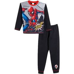Offizielles Spider-Man-Schlafanzug-Set für Jungen, Comic-Stil, 4–10 Jahre, Schwarz , 110 von Spiderman
