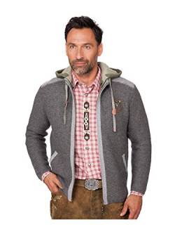 Spieth & Wensky Herren Strickjacke DAKAR grau XXL von Spieth & Wensky