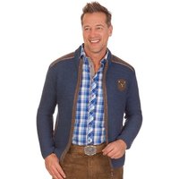 Spieth & Wensky Trachtenstrickjacke Strickjacke Herren - DAKAR - jeansblau, dunkelbraun von Spieth & Wensky